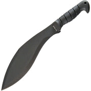 Machete Kukri KA-BAR con hoja de acero 1085 negra, hoja 29,2 cm y longitud total 43,2 cm