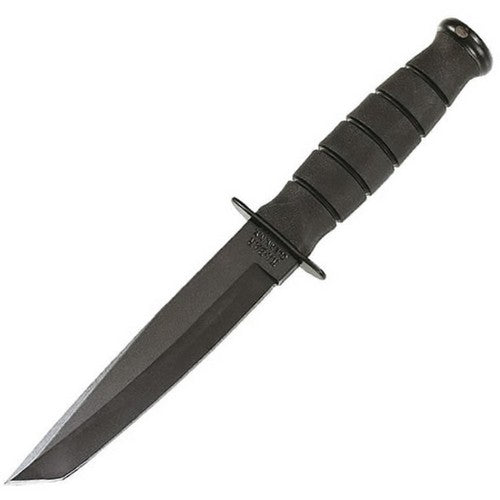 Cuchillo Fighting/Utility Tanto, hoja lisa, acabado negro, hoja fija, fabricado en USA