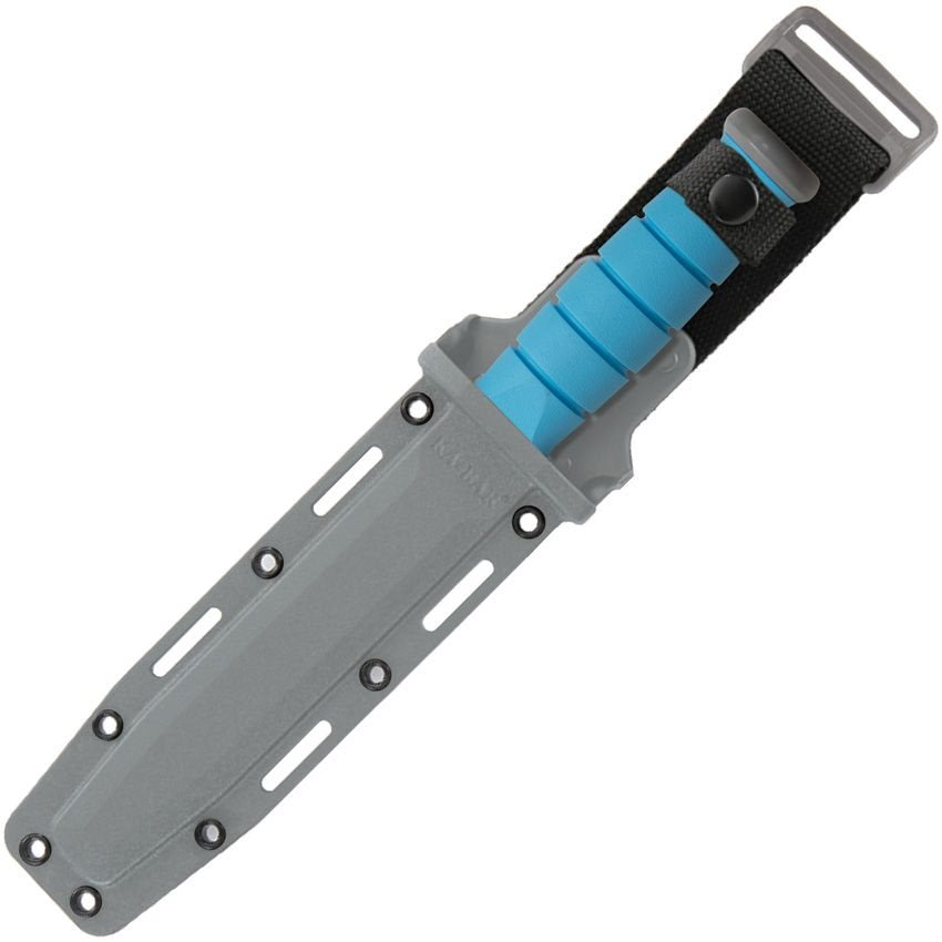 Cuchillo USSF SPACE azul, filo liso, variante USMC (1942)