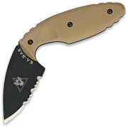 Cuchillo Ka-Bar TDI Law Enforcement con filo dentado y funda con clip para cinturón