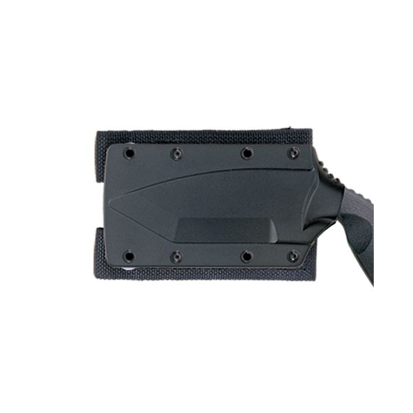 Cuchillo TDI Large negro con hoja lisa en acero AUS-8 y mango Zytel