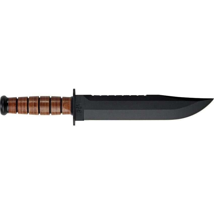 Cuchillo Big Brother Fighting Utility diseño Ka-Bar, hoja fija y filo liso