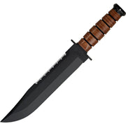 Cuchillo Big Brother Fighting Utility diseño Ka-Bar, hoja fija y filo liso