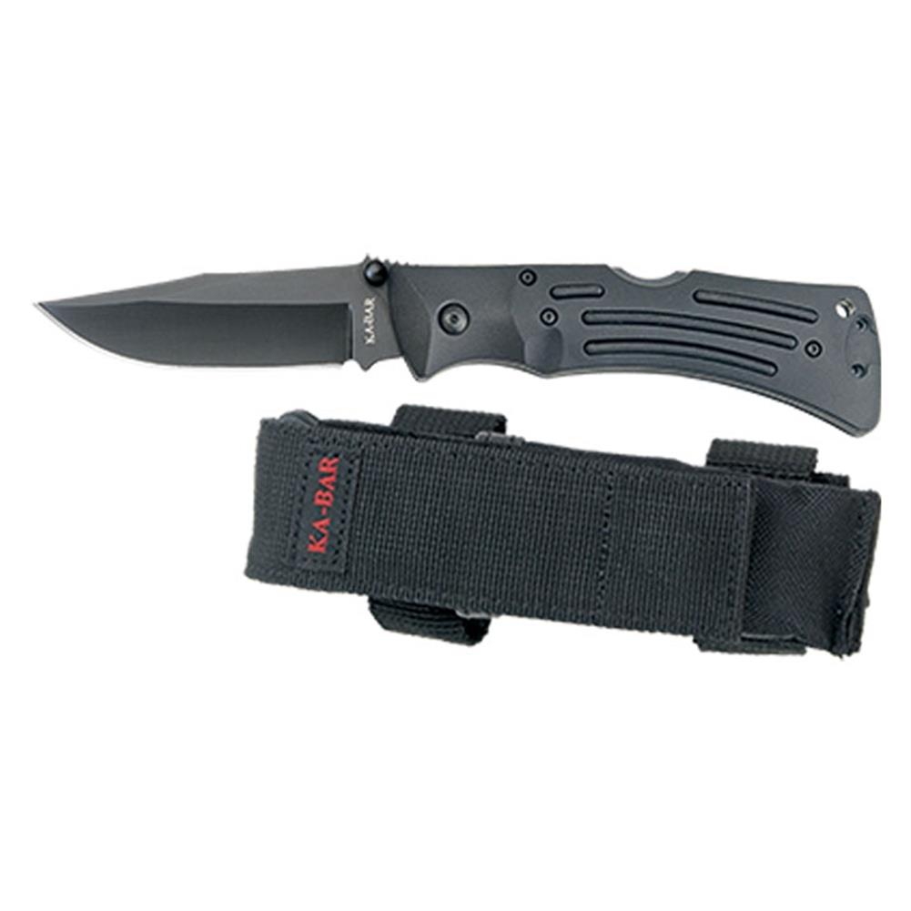 Cuchillo plegable KA-BAR MULE FOLDER negro con clip