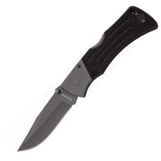 Navaja plegable G10 MULE CLIP negra con hoja lisa de 10,2 cm, cerrada 13,3 cm, total 23,5 cm