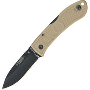Cuchillo plegable KA-BAR Dozier Hunter, hoja lisa 7,5 cm, mango Zytel, color negro