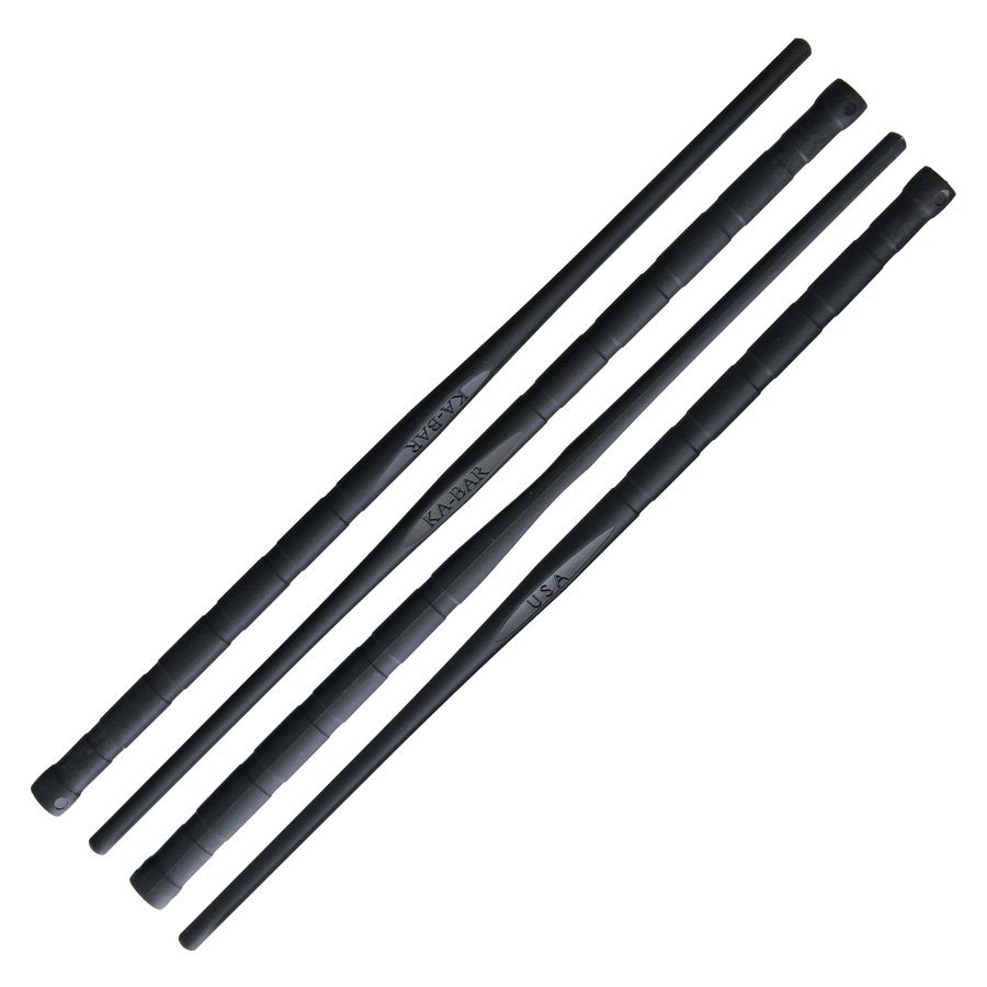 Juego de 4 palillos negros de Grilamid, 24 cm