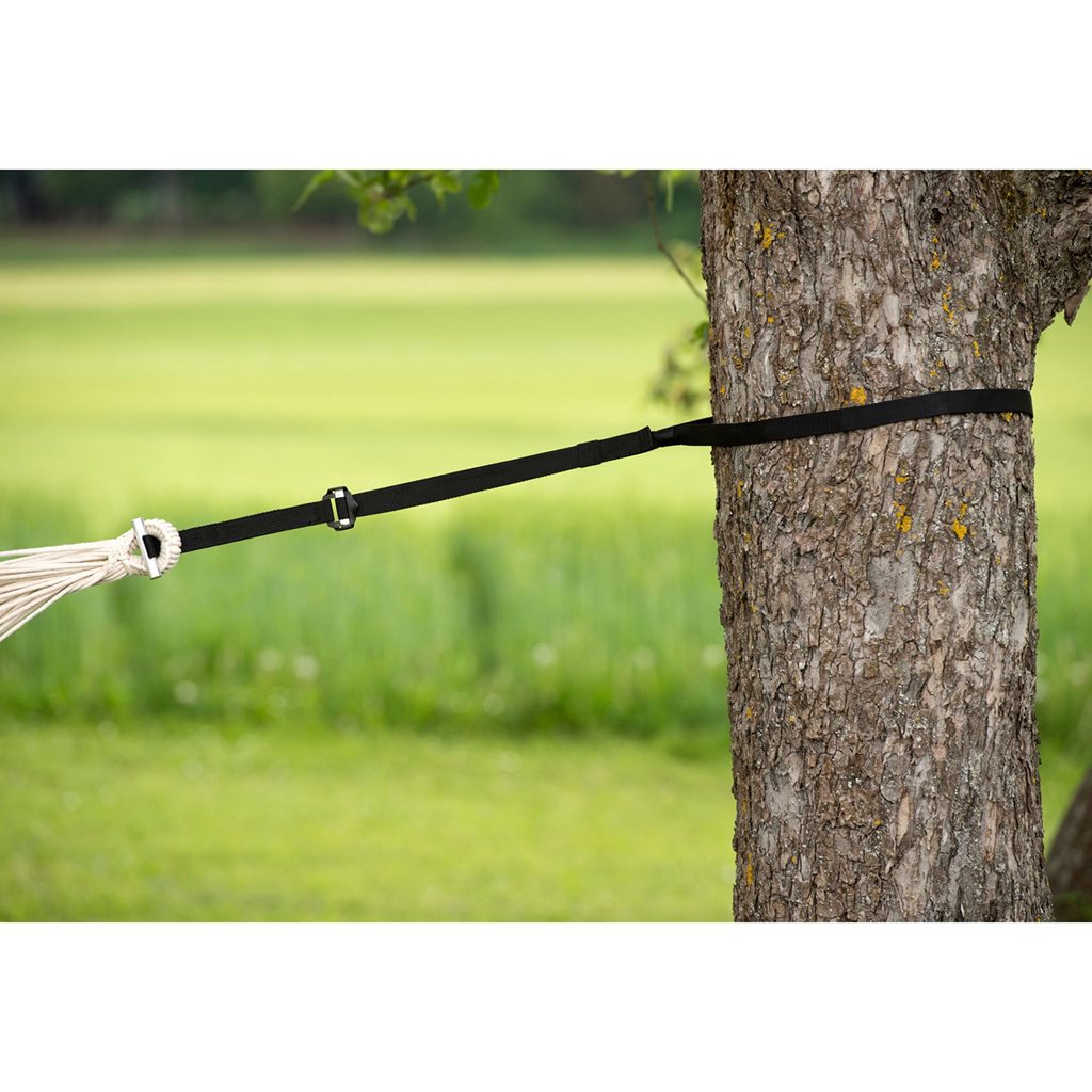 Juego de 2 correas para hamaca, una ajustable 15-220 cm, capacidad 200 kg