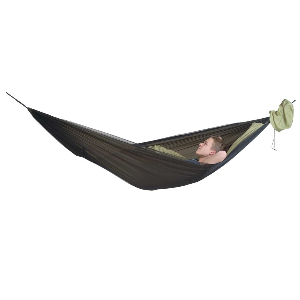 Hamaca MOSKITO TRAVELLER THERMO QUILTED con mosquitera integrada y aislamiento térmico inferior