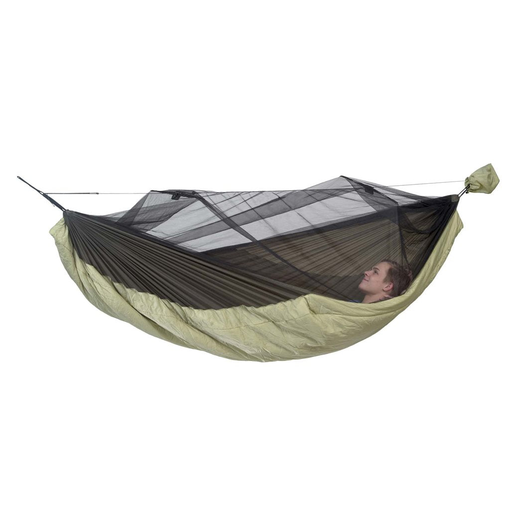 Hamaca MOSKITO TRAVELLER THERMO QUILTED con mosquitera integrada y aislamiento térmico inferior