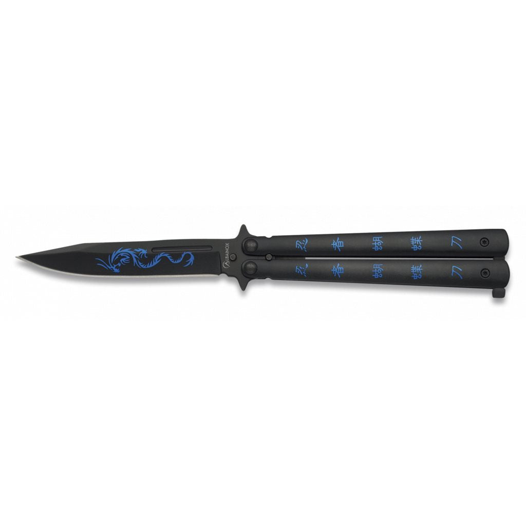 Navaja mariposa NIGHT FIGHTER II negra