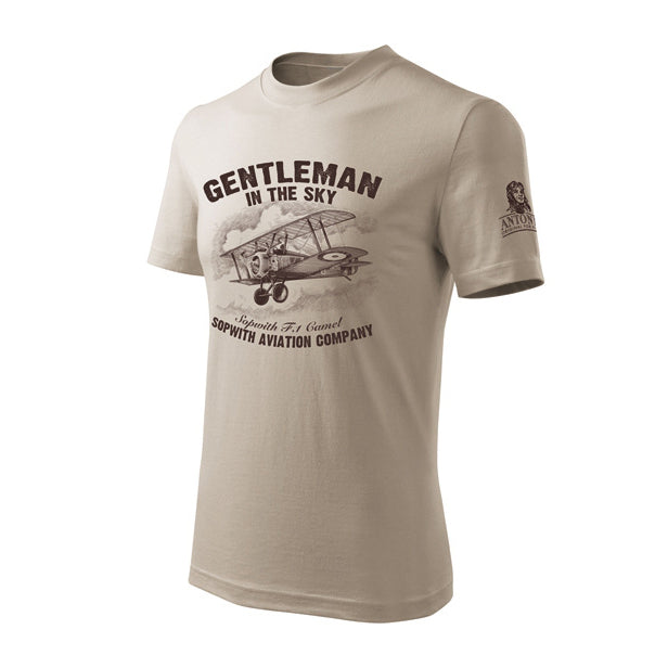 Camiseta de manga corta con estampado del avión Sopwith F-1 Camel