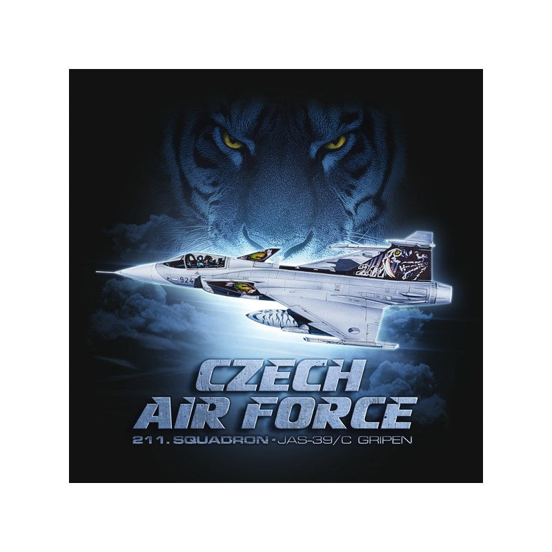Camiseta manga corta con estampado JAS-39/C GRIPEN