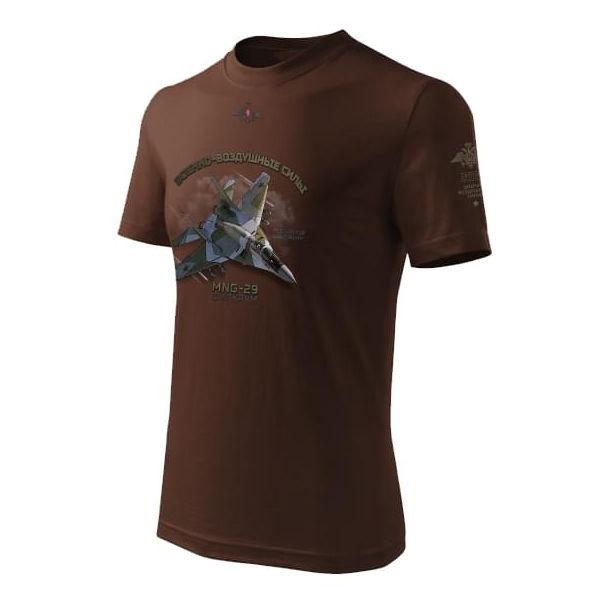 Camiseta con motivo MIG-29 RUS, diseño de avión militar
