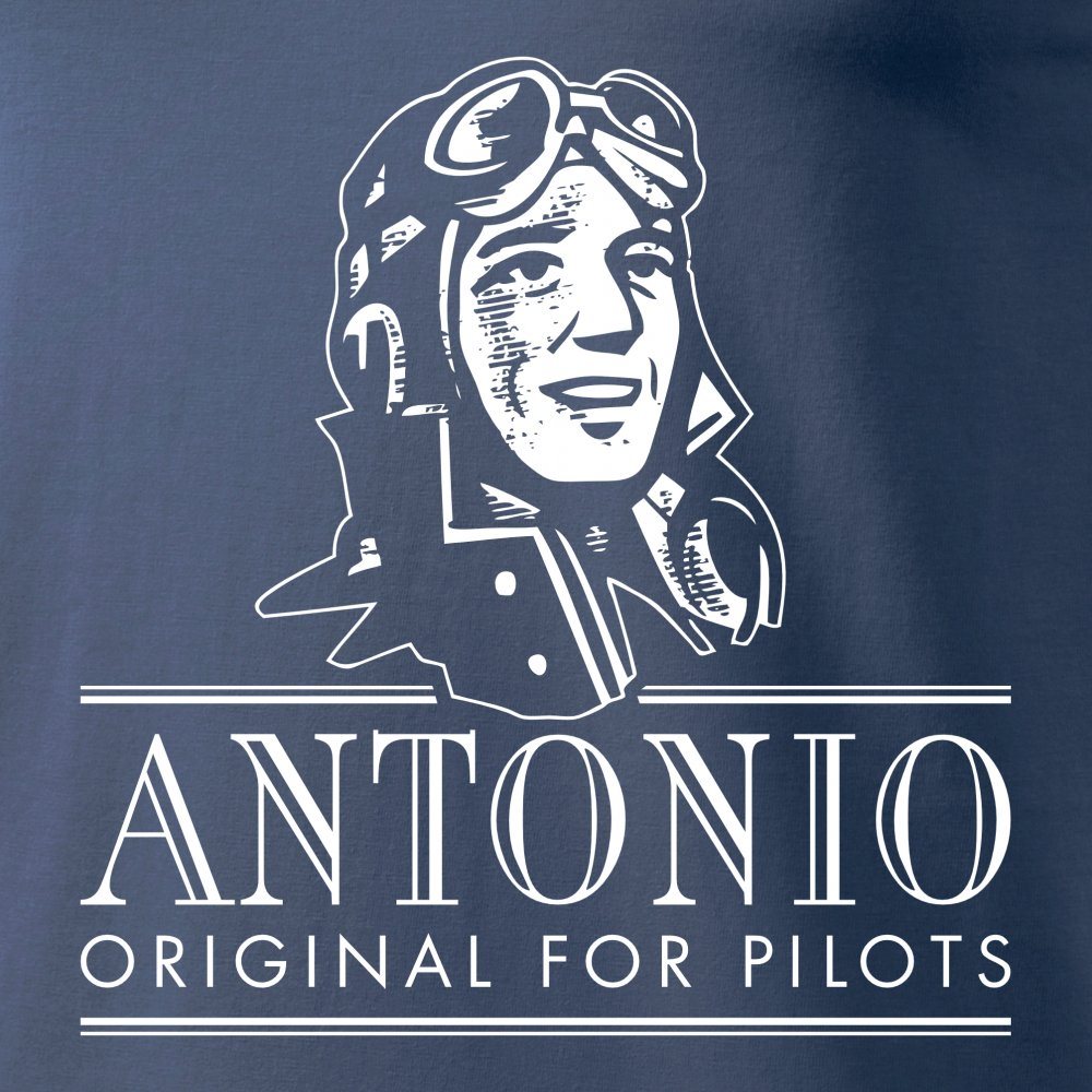 Camiseta azul con motivo del avión de combate checo L-159 ALCA