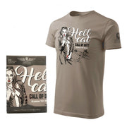 Camiseta gris Hellcat Call of Duty estampada - algodon de calidad