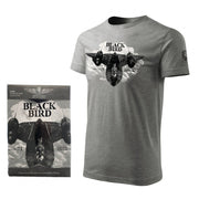 Camiseta gris con motivo Lockheed SR-71 Blackbird