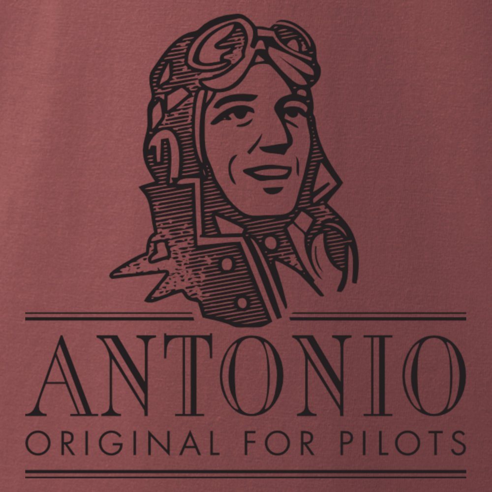Camiseta roja DOGFIGHT con motivo de as de combate