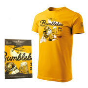Camiseta amarilla con estampado del avión ZLÍN Z-37 (Bumblebee)