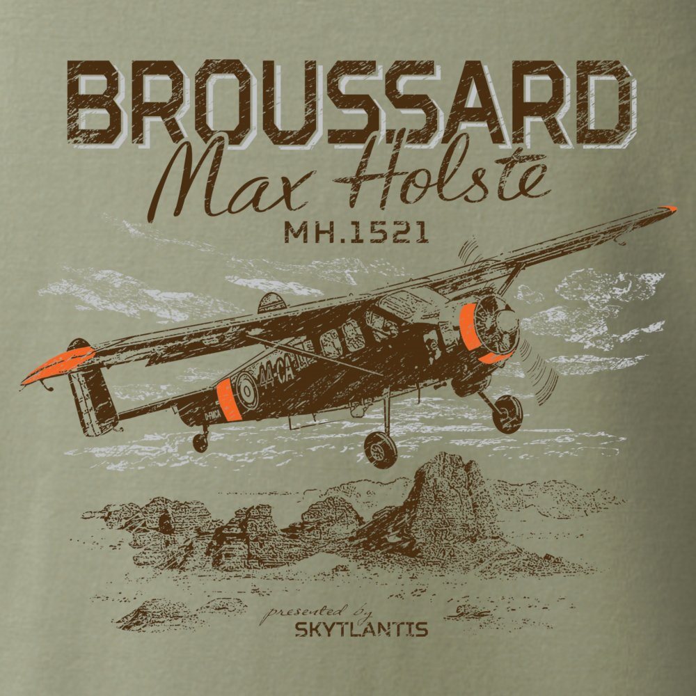 Camiseta MH.1521 BROUSSARD con motivo del avión