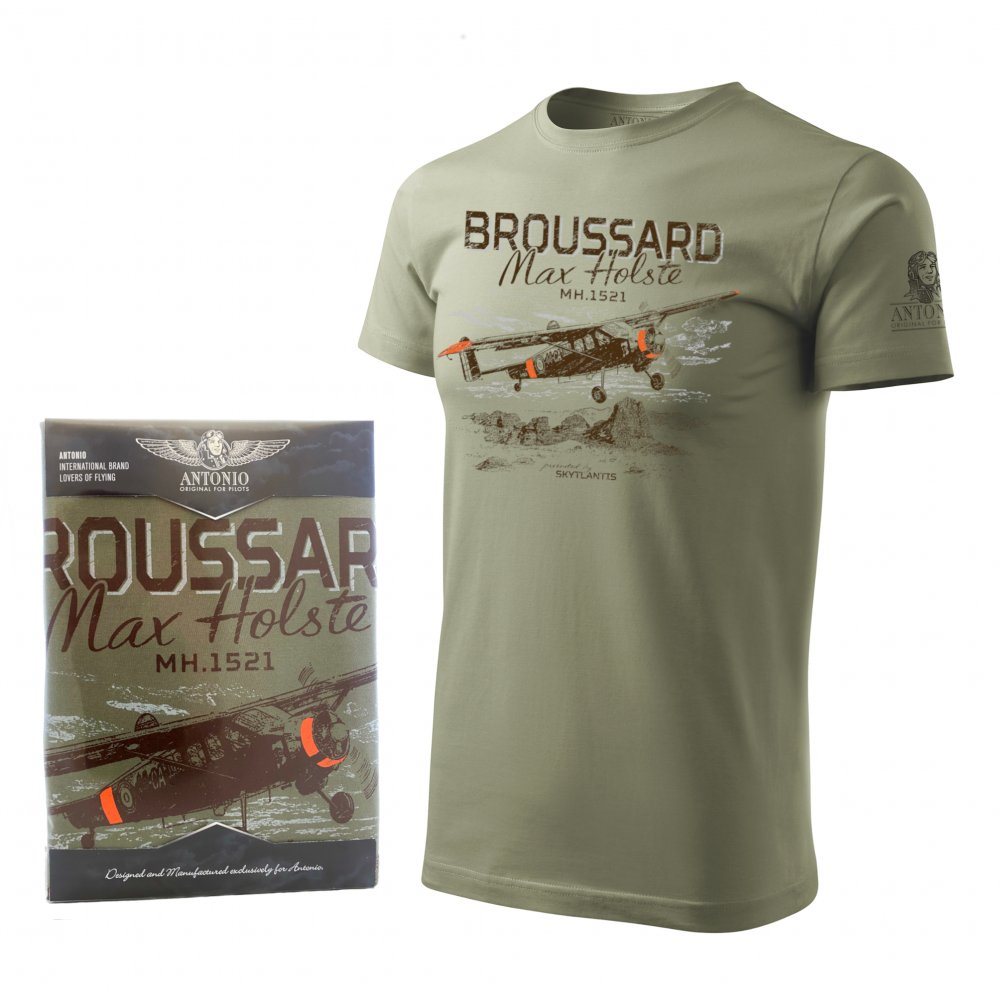 Camiseta MH.1521 BROUSSARD con motivo del avión