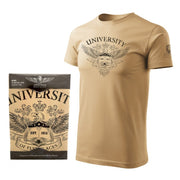 Camiseta con estampado UNIVERSITY leteckých es COYOTE, manga corta