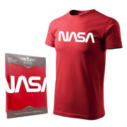 Camiseta roja con logo NASA
