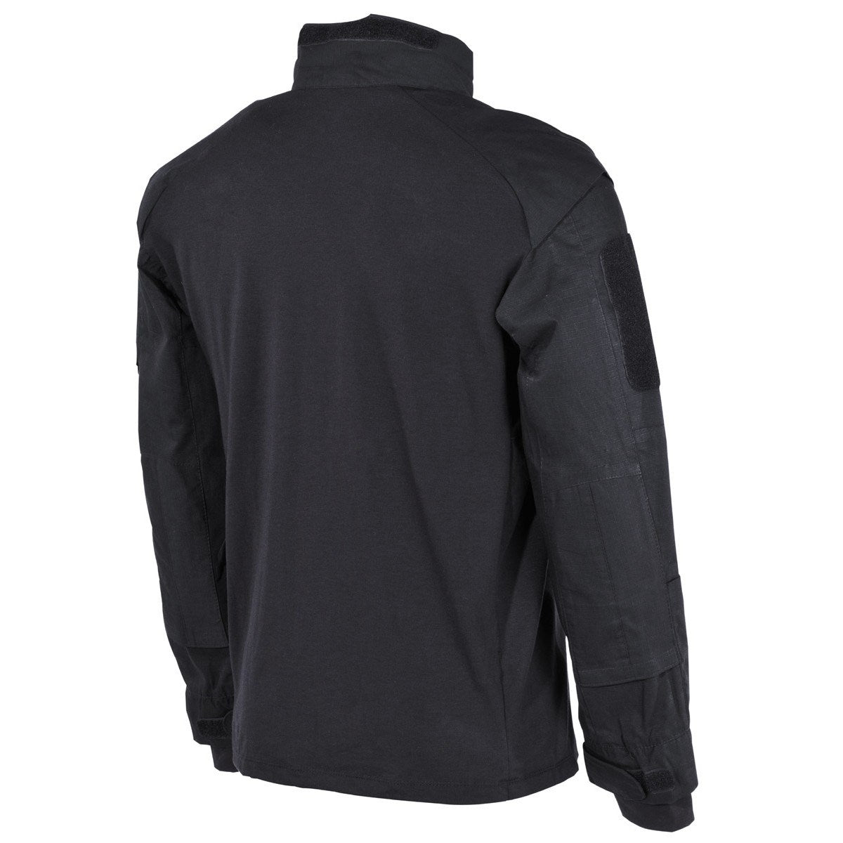 Camisa táctica UBACS negra con mangas rip-stop y 6 bolsillos