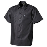 Camisa estilo US de manga corta en color negro