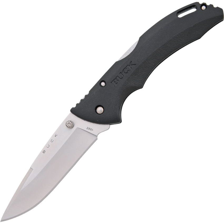 Cuchillo plegable BUCK Bantam BHW con hoja lisa y clip, mango termoplastico