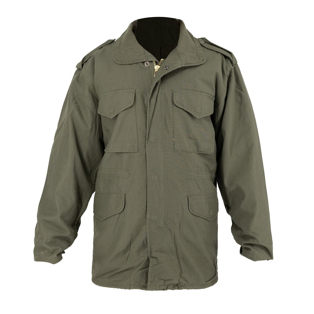 Parka tipo US M-65 verde con forro
