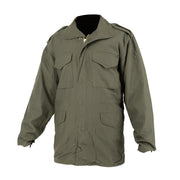 Parka tipo US M-65 verde con forro