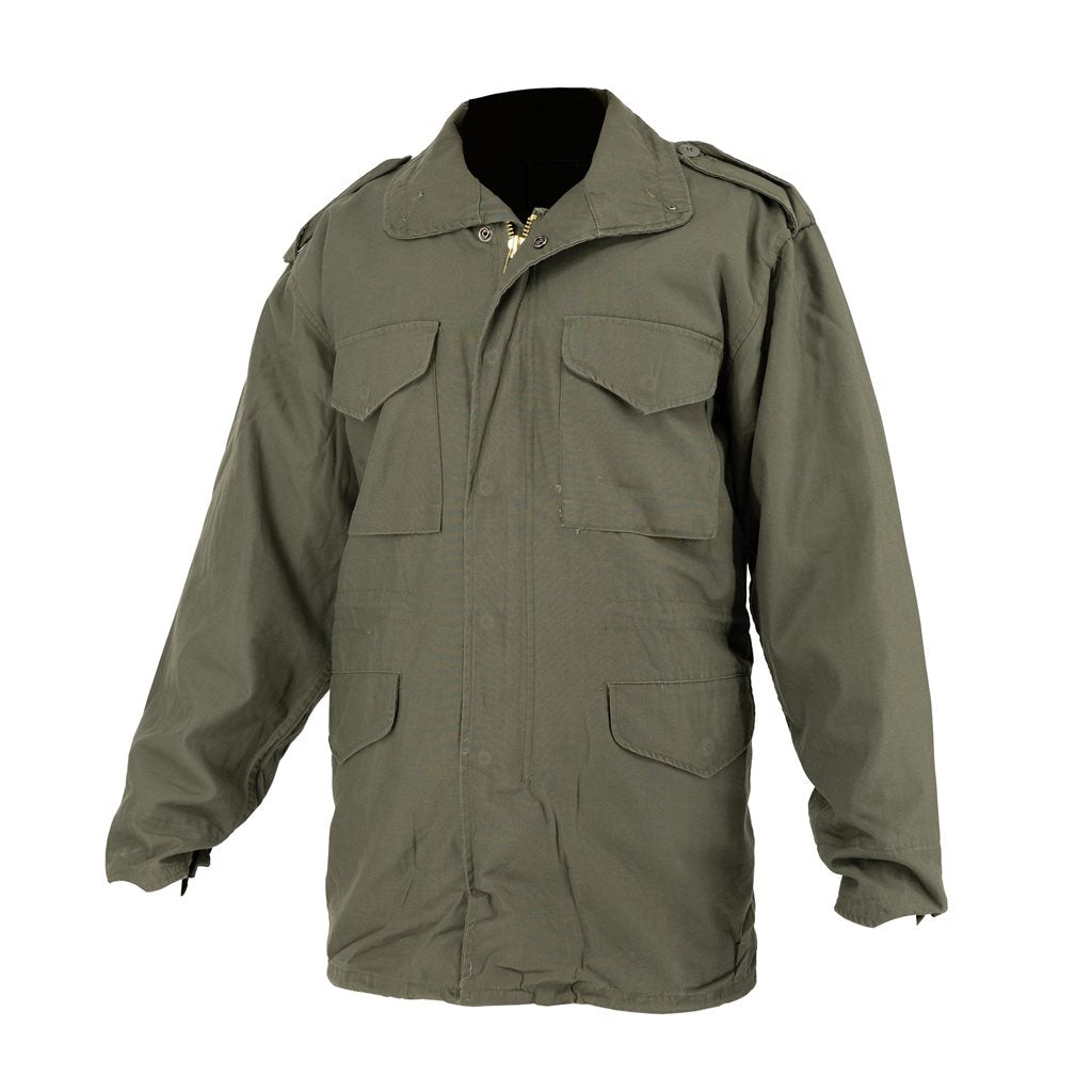 Parka tipo US M-65 verde con forro