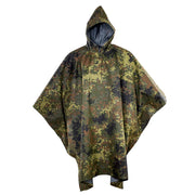 Poncho UTILITY IRR Flecktarn en patrón de camuflaje Flecktarn, impermeable y transpirable