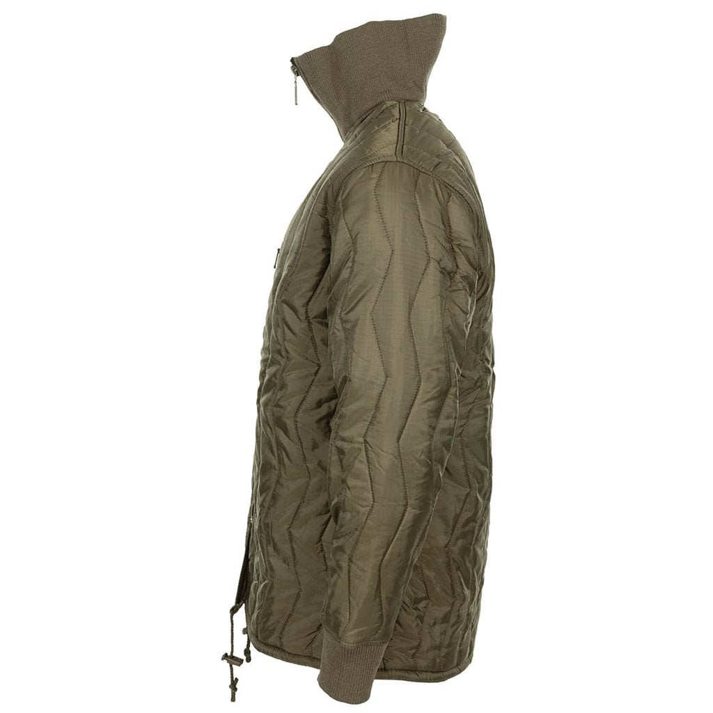 Forro contra el frío BW verde para chaqueta, réplica con nylon rip-stop y relleno de poliéster