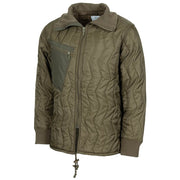 Forro contra el frío BW verde para chaqueta, réplica con nylon rip-stop y relleno de poliéster