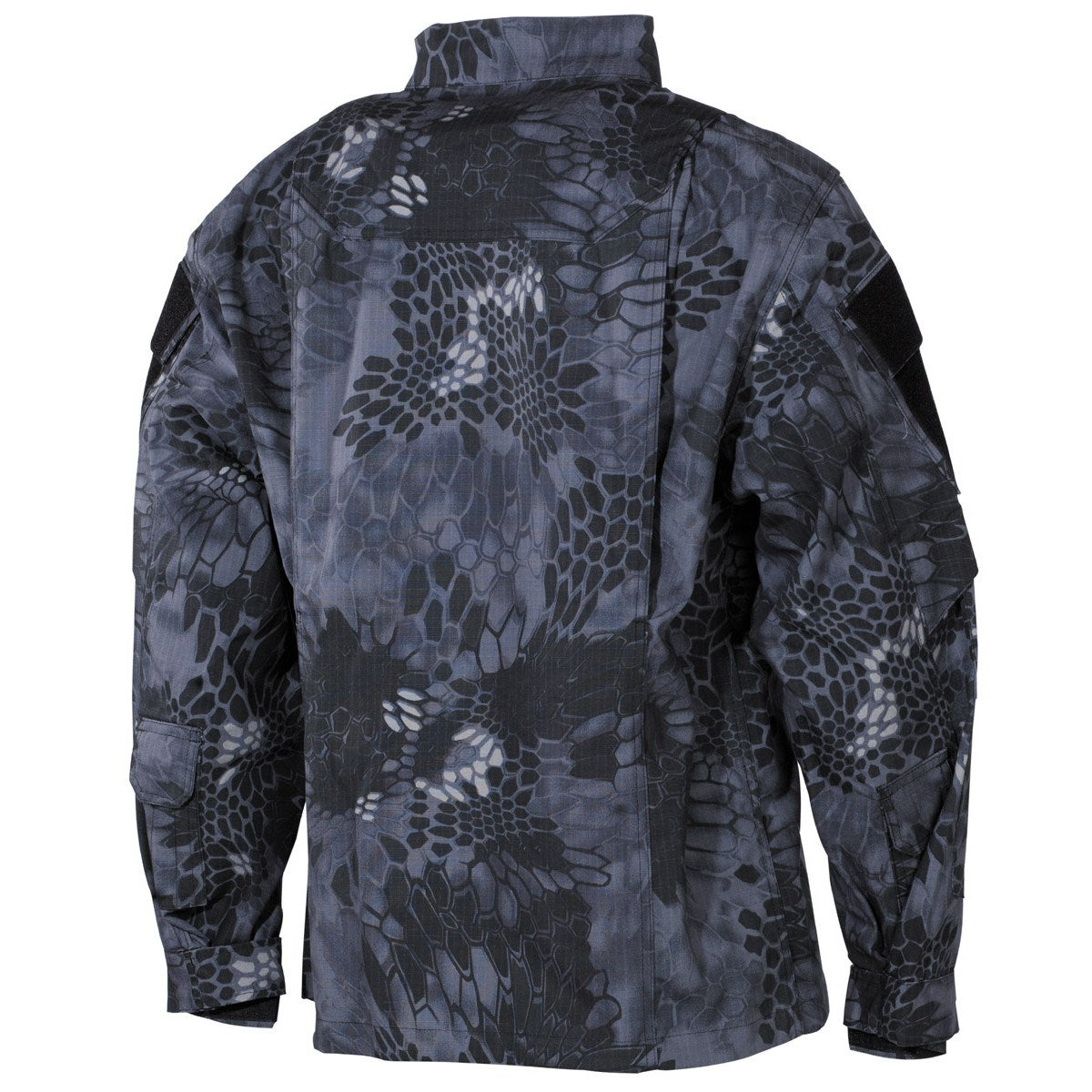 Camisa táctica MISSION en camuflaje SNAKE BLACK, 50% algodón y 50% nylon