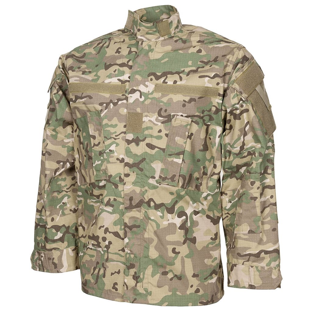 Blusa estilo ACU rip-stop usada por el US Army