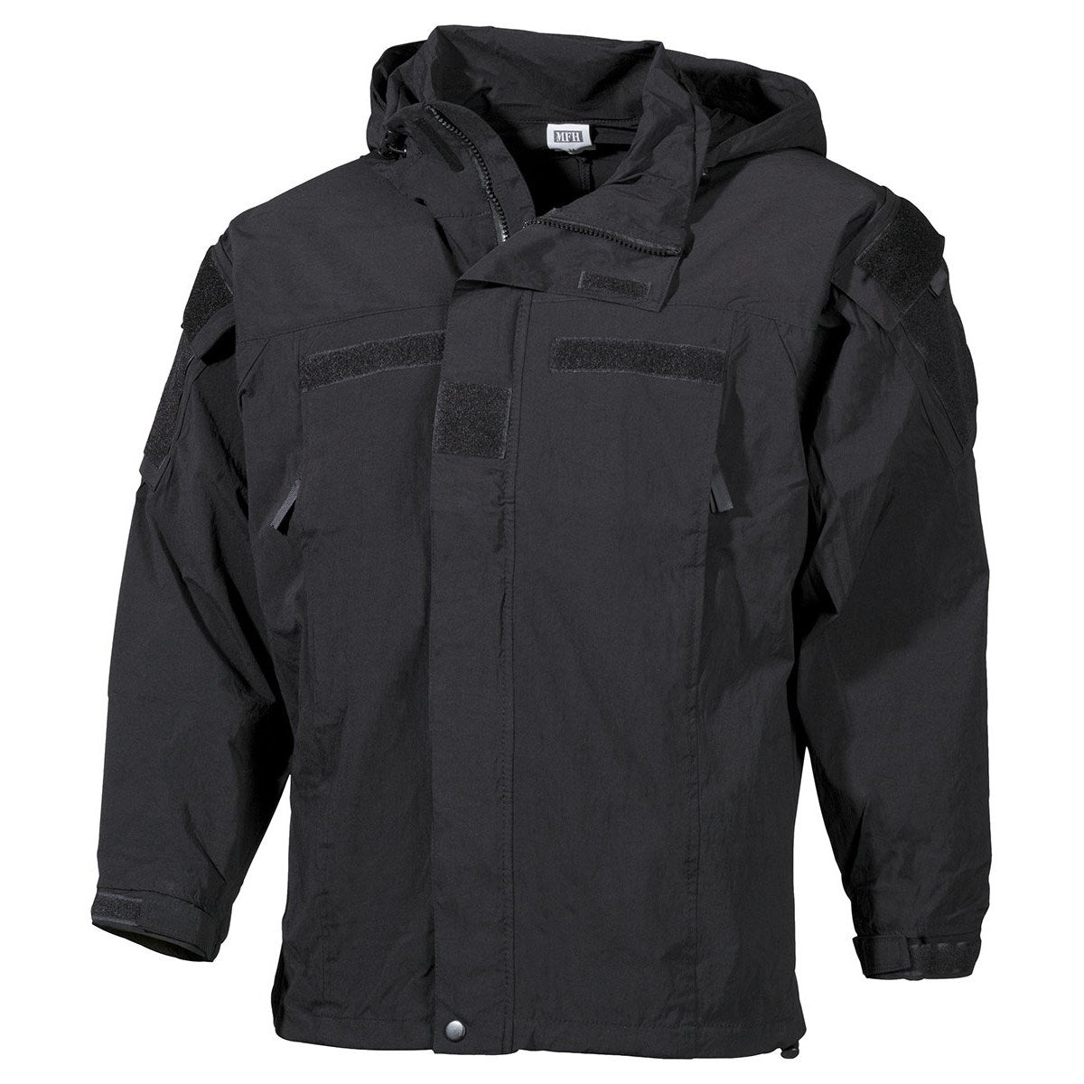 Chaqueta softshell Bunda US GEN III EVE 5 negra con capucha, nylon impermeable