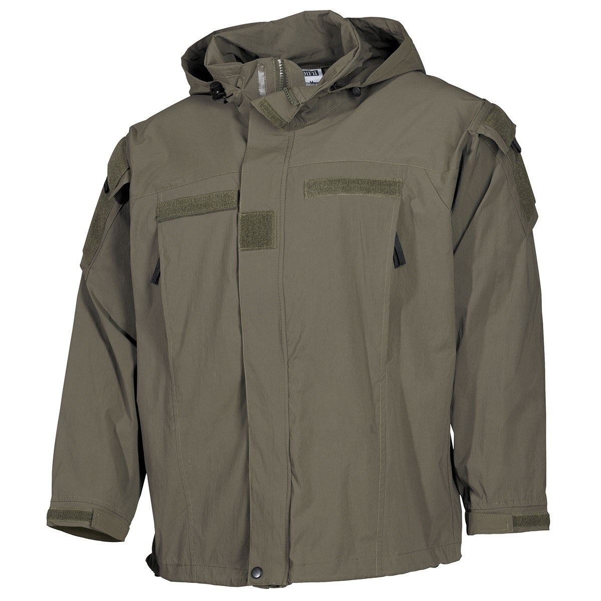 Chaqueta US softshell GEN III EVE 5 Zeená vista frontal con capucha