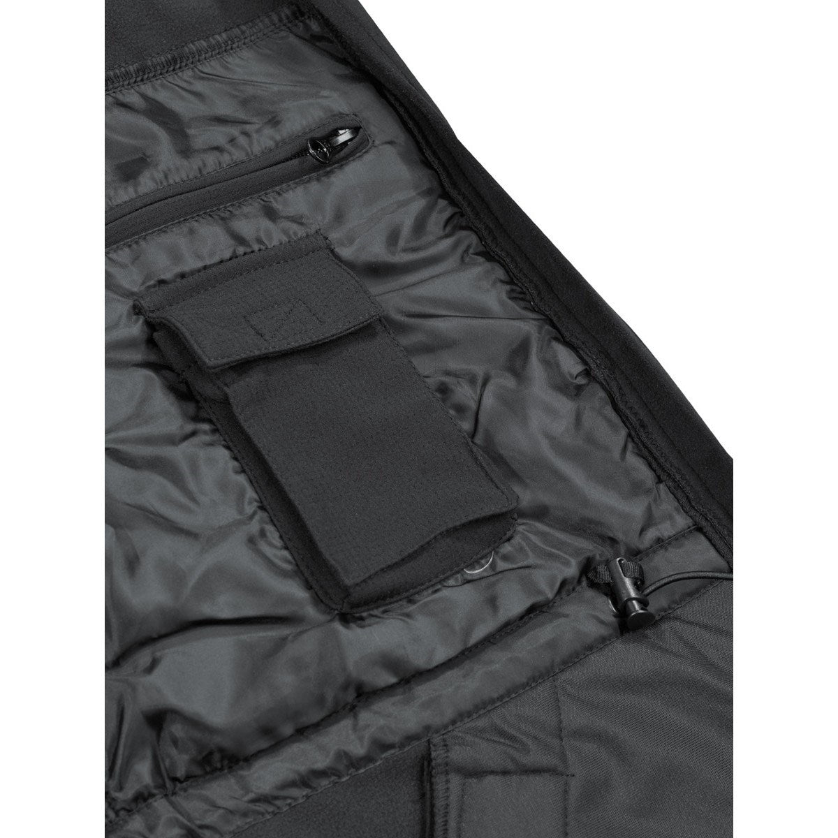 Chaqueta softshell High Defence negra MFH con forro polar