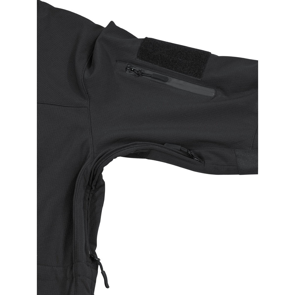 Chaqueta softshell High Defence negra MFH con forro polar