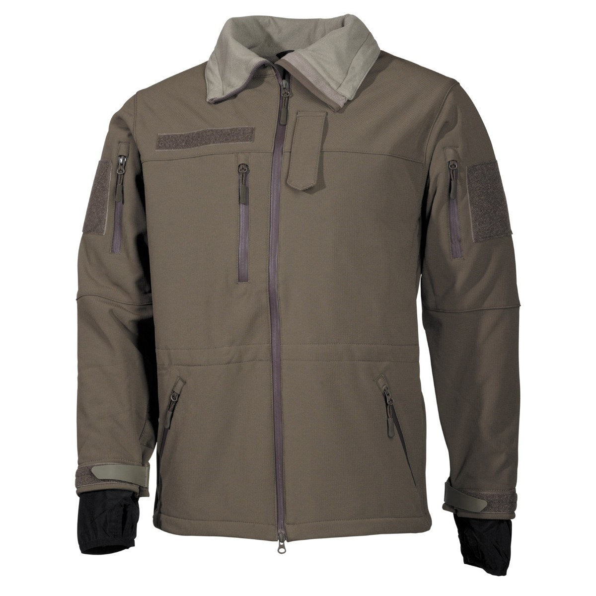 Chaqueta softshell High Defence verde MFH con forro polar