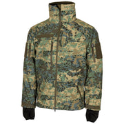Chaqueta softshell High Defence en camuflaje austriaco 03, vista frontal