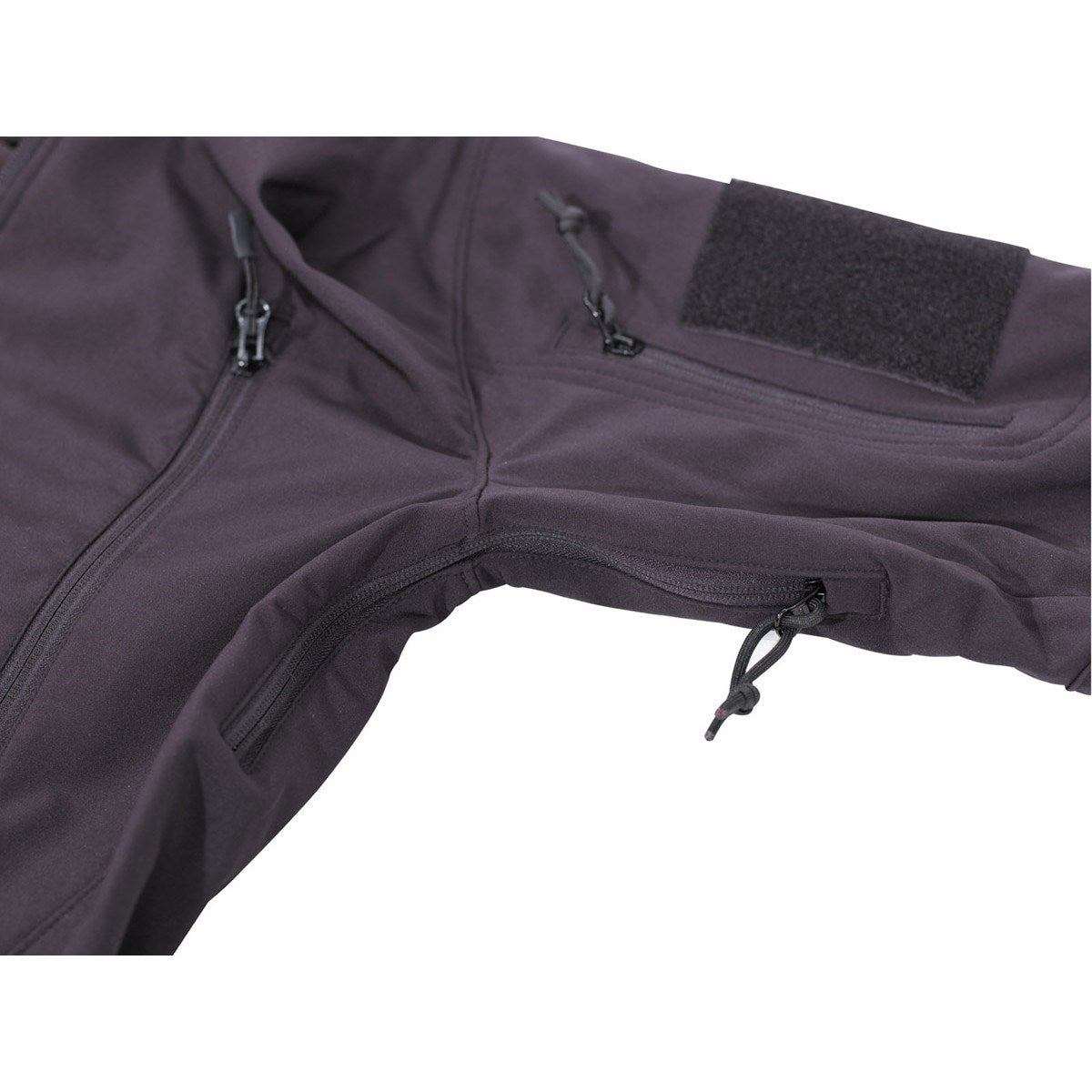 Chaqueta SCORPION softshell negra visible en imagen frontal