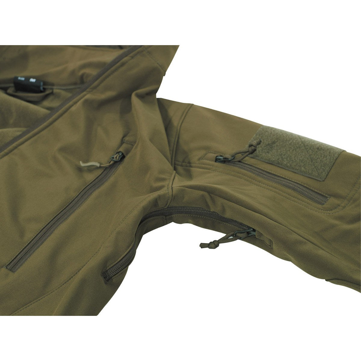 Chaqueta Softshell Scorpion verde camuflaje con cremalleras YKK y material SHIELD+