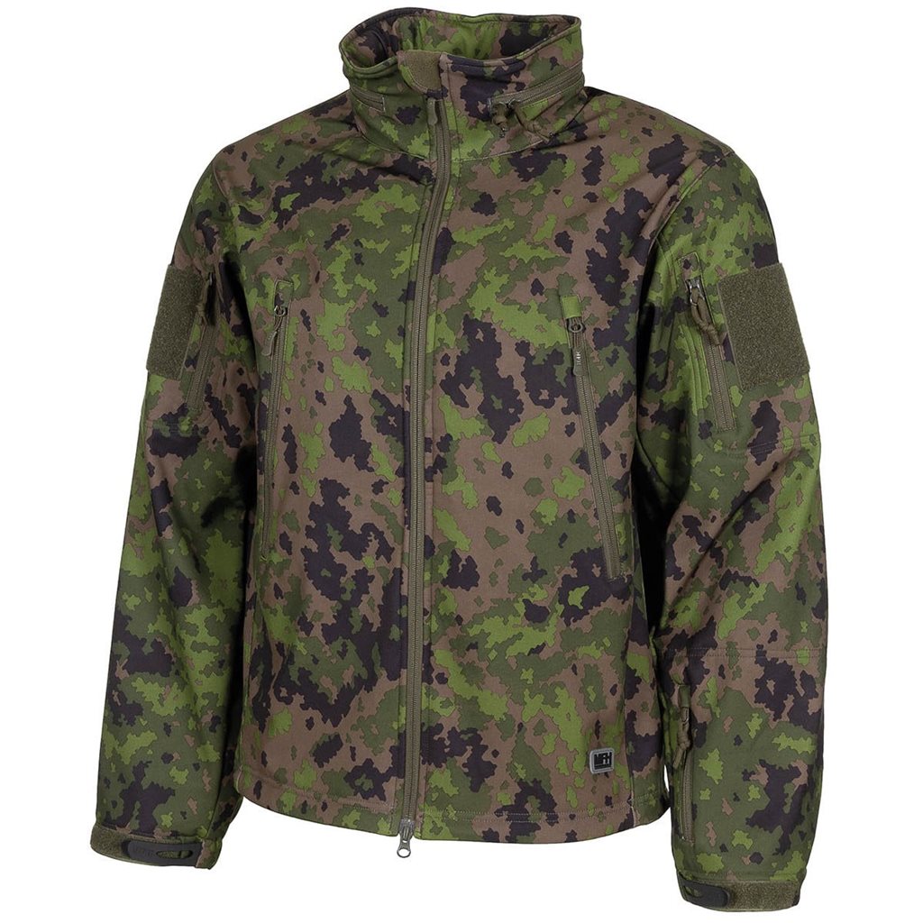 Chaqueta SCORPION softshell camuflaje, material SHIELD+, cremalleras YKK