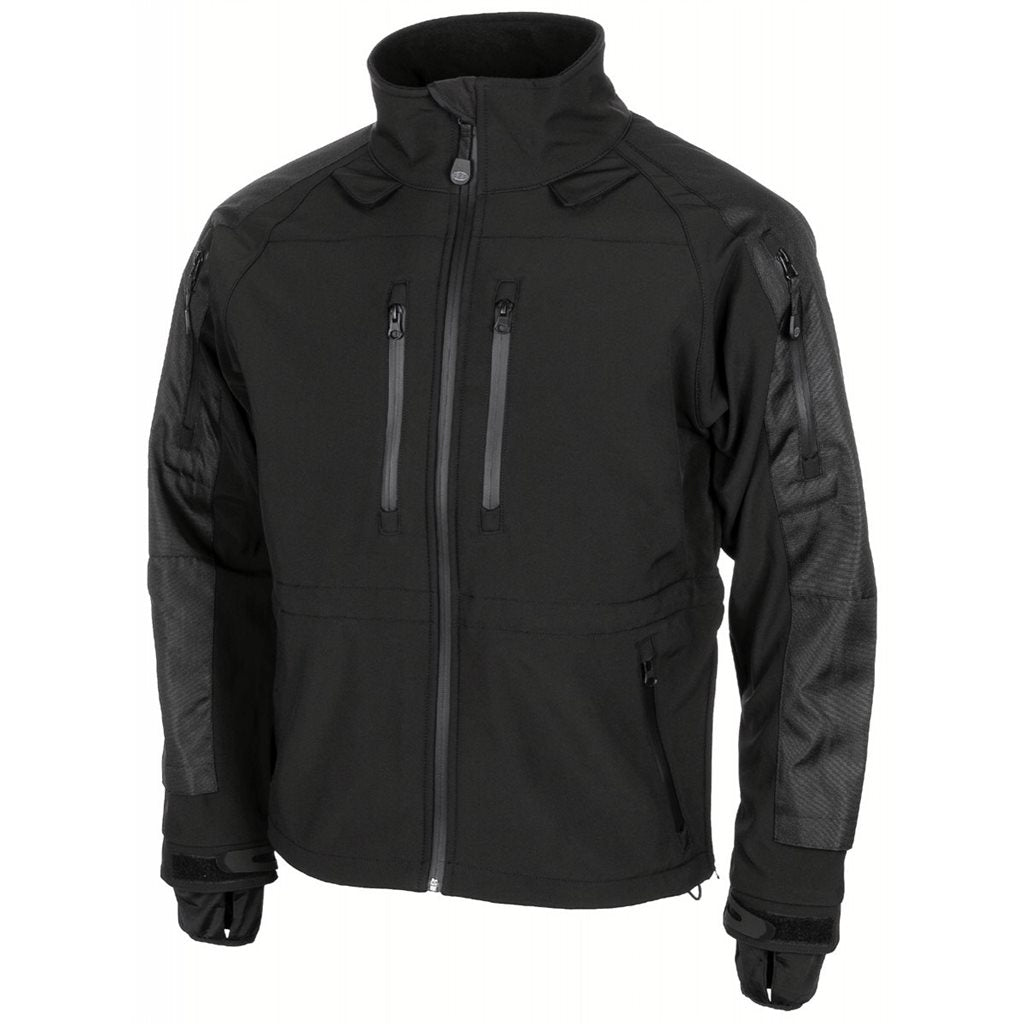 Chaqueta softshell PROTECT negra MFH