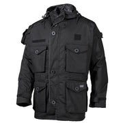 Chaqueta Commando Smock negra de MFH con capucha y varios bolsillos (imagen del producto)