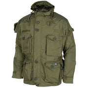 Chaqueta Commando Smock verde MFH con capucha y bolsillos